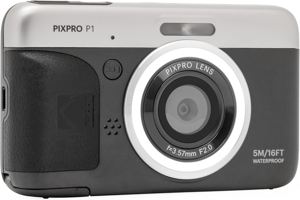 KODAK PIXPRO P1 13MP Waterproof Digital Camera, Black
