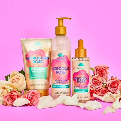 Tree Hut Moroccan Rose Shave Prep Polish, Gently Soothe & Prep Skin, Exfoliating Shave Essential, 7 fl oz.
