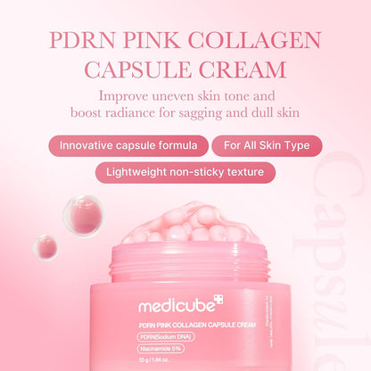 medicube PDRN Daily Glow Routine Set - Milky Toner, Serum and Capsule Cream
