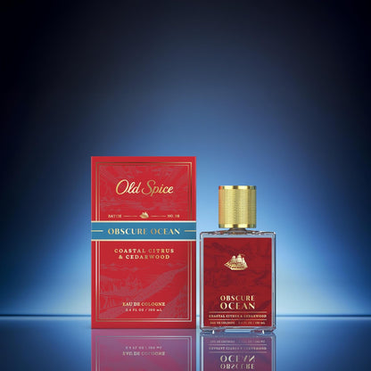 Old Spice Cologne for Men, Premium & Pairable Fragrance Spray, Obscure Ocean with Coastal Citrus & Cedarwood Signature Scent, Masculine & Sophisticated for Day & Night Wear, Eau de Cologne, 3.4 fl oz