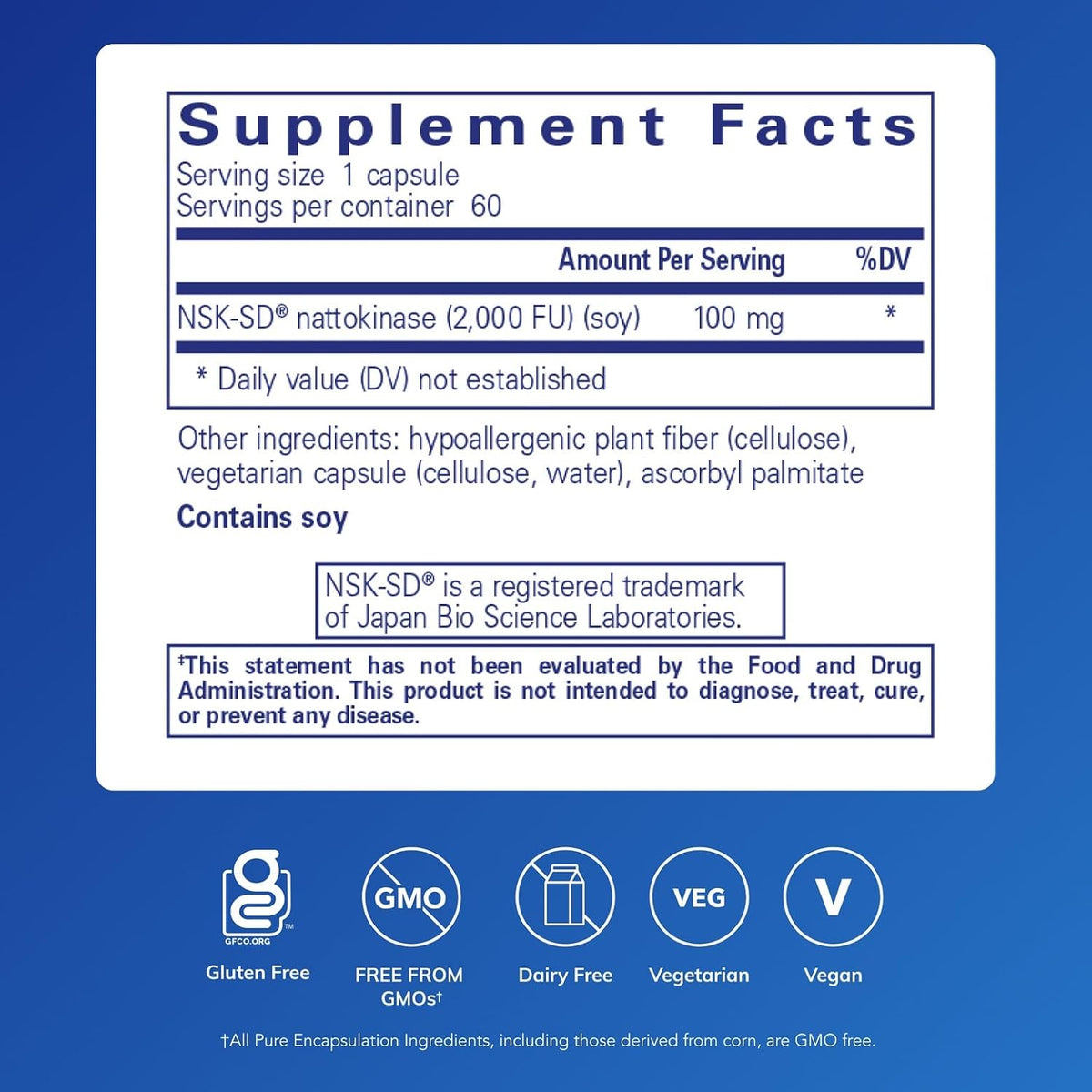 Pure Encapsulations NSK-SD, 60 Capsules