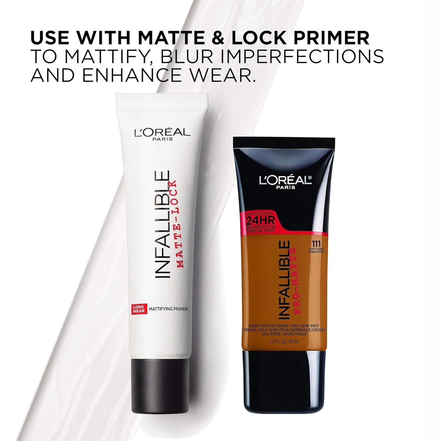 L'Oreal Paris Makeup Infallible Pro-Matte Liquid Longwear Foundation, Shell 106.5, 1 fl; oz.
