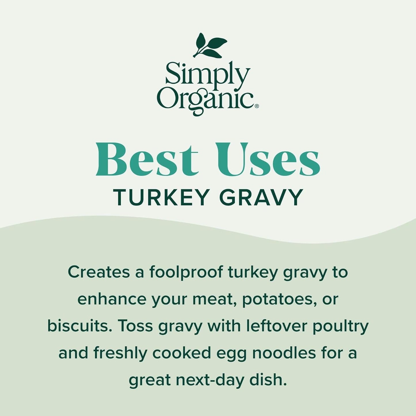Simply Organic Turkey Flavored Gravy Mix - Certified Organic, Gluten Free | 0.85 Ounce (Pack of 12)