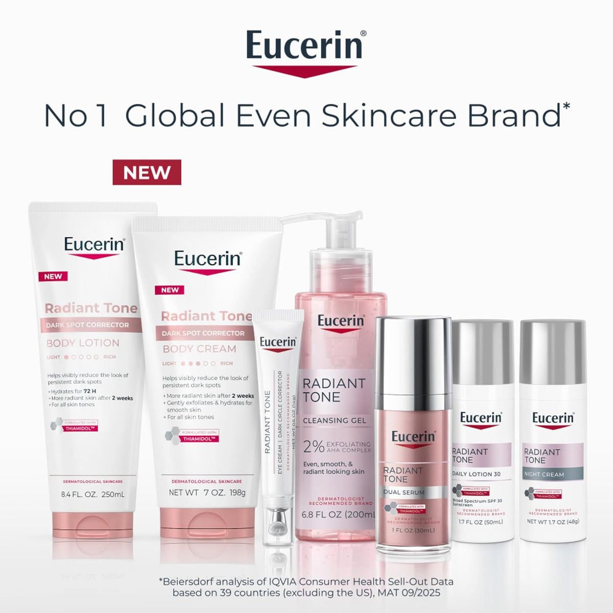 Eucerin Radiant Tone Dark Spot Corrector Body Cream, 7 OZ
