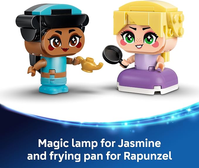 LEGO Disney Princess Mini Jasmine & Rapunzel Building Toy - Princess Toys for Girls & Boys, Ages 5+ - Disney Gifts for Kids - 43303