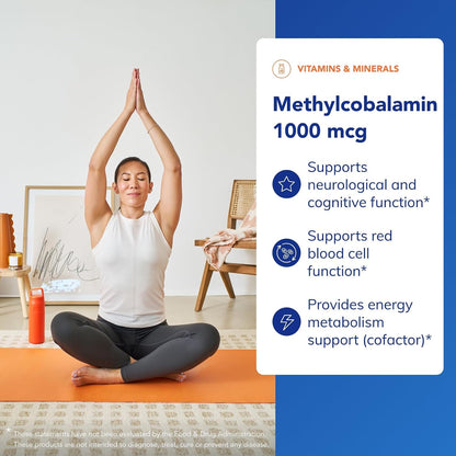Pure Encapsulations Methylcobalamin 1,000 mcg, 180 Capsules