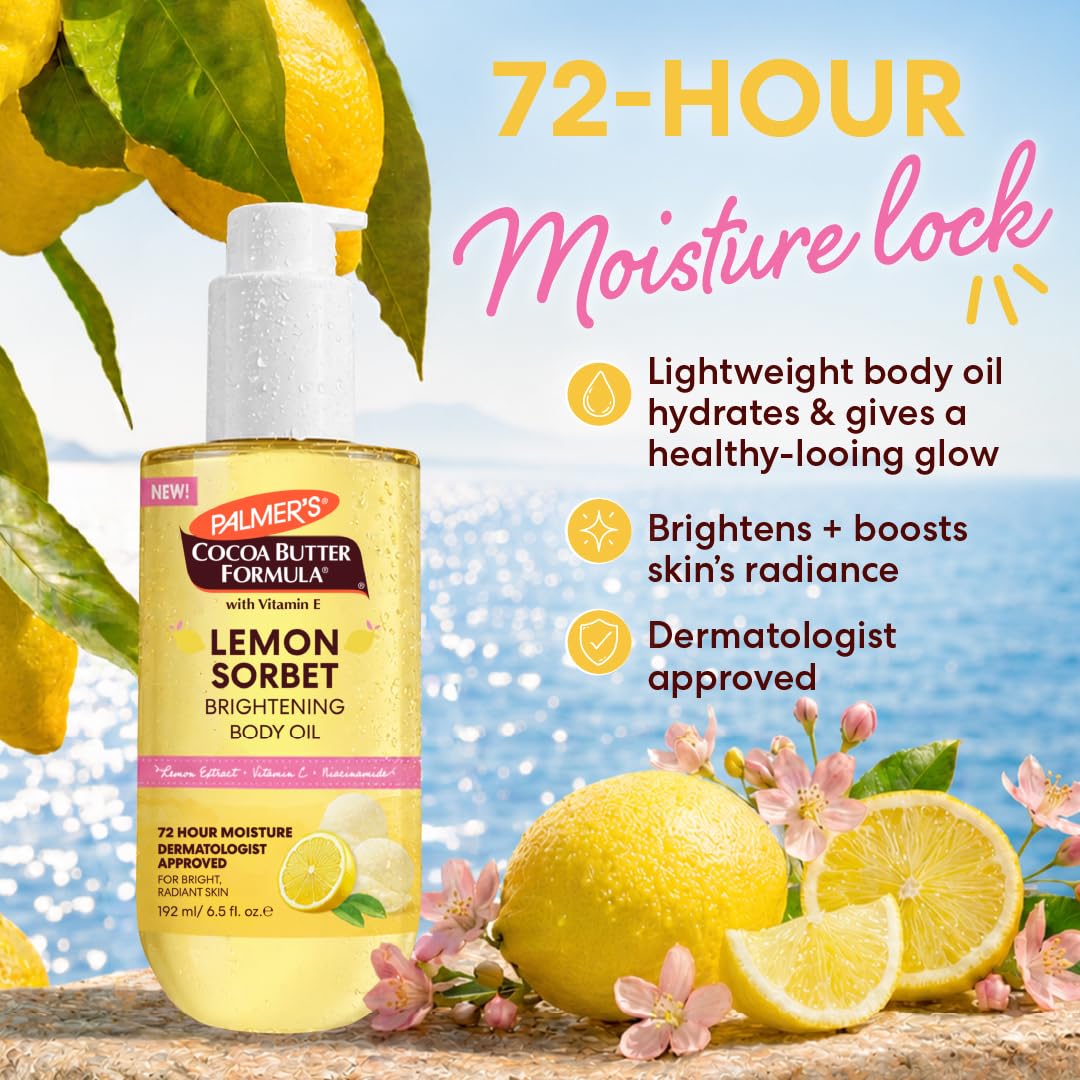 Palmer's Cocoa Butter Formula, Lemon Sorbet Body Oil (6.5 fl oz)
