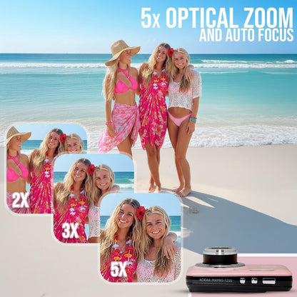 KODAK PixPro FZ55 Friendly Zoom Pastel Digital Camera Bundle