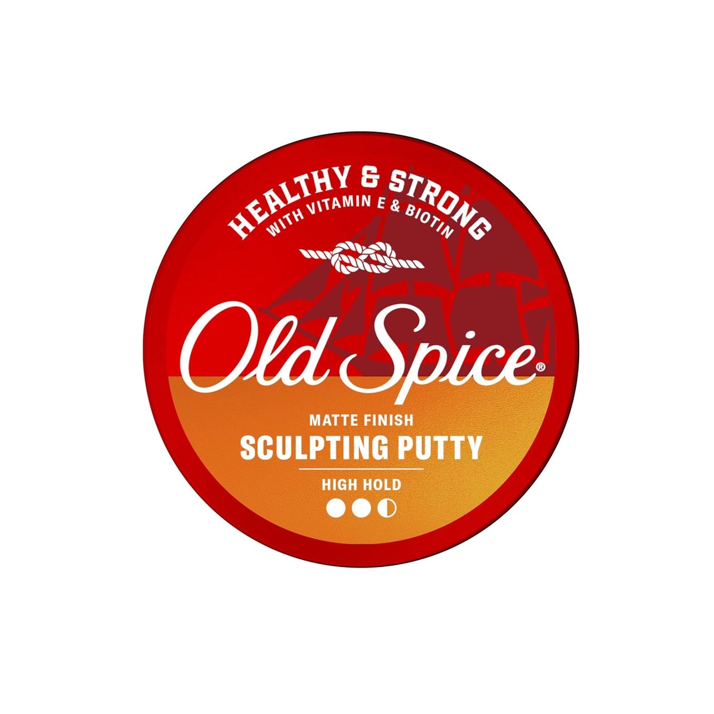 Old Spice Mens Hair Putty, Sculpting Putty for Men, Healthy & Strong with Vitamin E & Biotin, Hair Styling, High Hold, Matte Finish, 2.22 oz