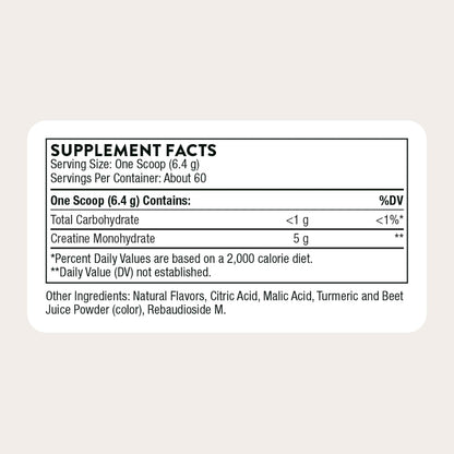 THORNE Creatine, Micronized Creatine Monohydrate Powder, 60 Servings