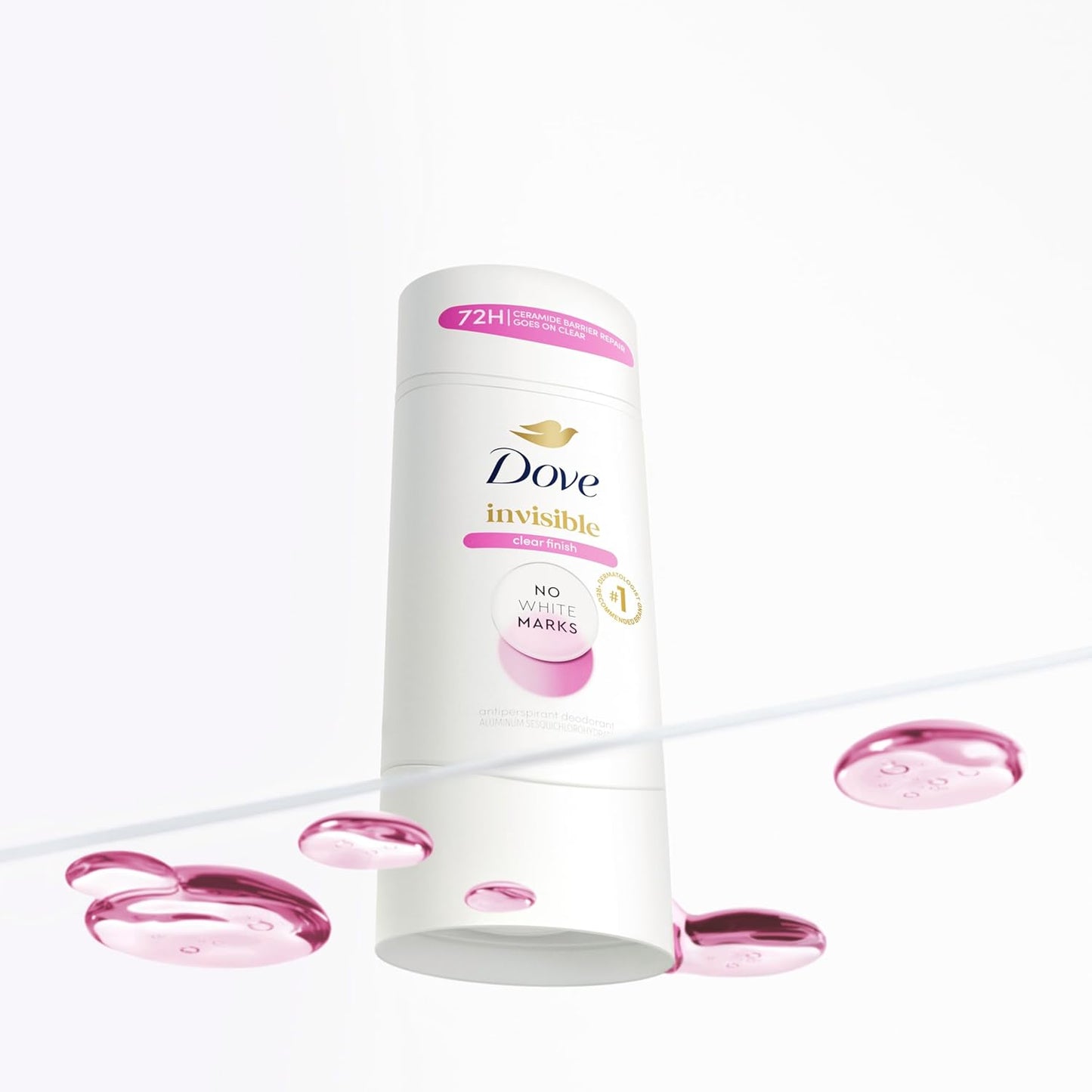 Dove Advanced Care Antiperspirant Deodorant Stick for Women Pack of 36 Clear Finish Trial and Travel Size 0.5 oz