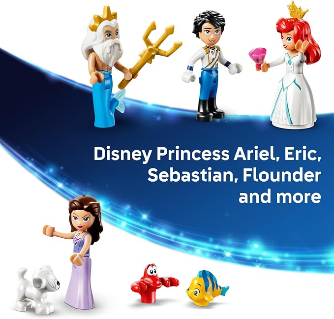 LEGO Disney Princess Ariel's Royal Wedding Boat 43299 | Building Toys for Girls & Boys, Ages 6+, The Little Mermaid Movie Character Figures, Fun Activity for Kids, 519 pieces