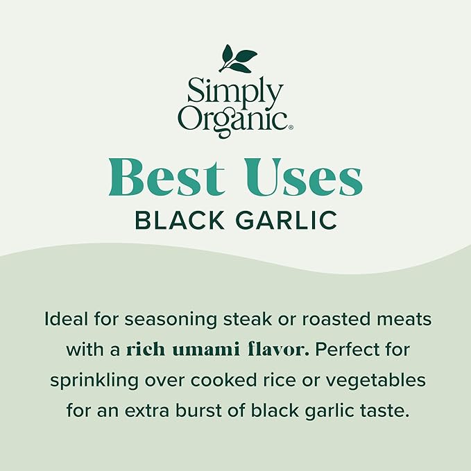 Simply Organic Black Garlic Finishing Salts, 2.19 Ounce (Pack of 2)
