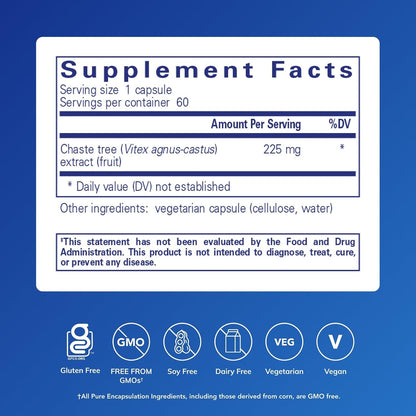 Pure Encapsulations Chaste Tree (Vitex), 60 Capsules