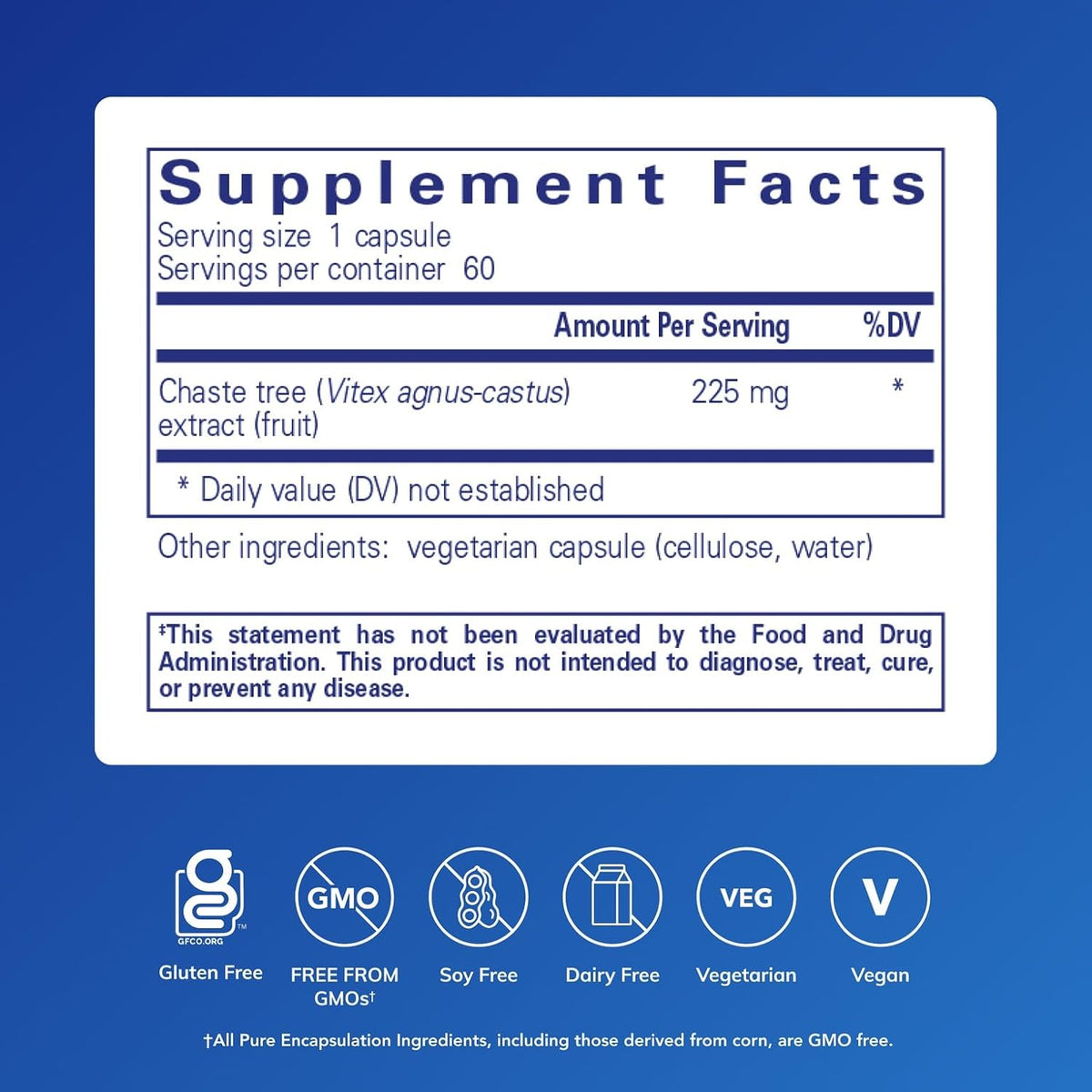 Pure Encapsulations Chaste Tree (Vitex), 120 Capsules