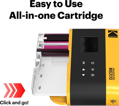 KODAK Mini Shot 2 ERA 2x3 Instant Camera, Photo Printer, 38 Sheet, Yellow