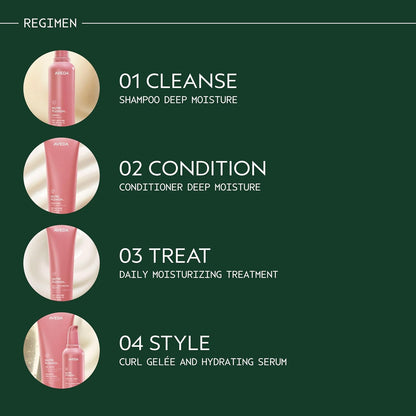 Aveda Nutriplenish Shampoo Deep Moisture | Rich Hydration for Medium to Thick Dry Hair | Organic Pomegranate Oil, Coconut Oil, Mango Butter | 93% Naturally Derived*