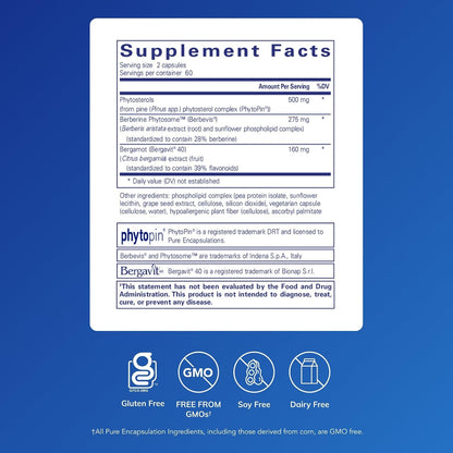 Pure Encapsulations CholestePure Plus 120's, 120 Capsules