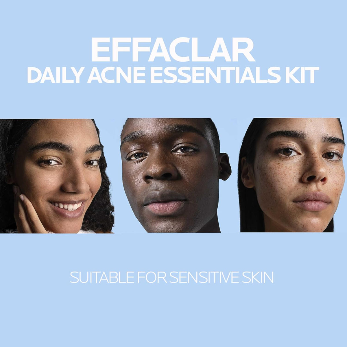 La Roche-Posay Effaclar Daily Acne Kit with Cleanser, Toner & Moisturizer