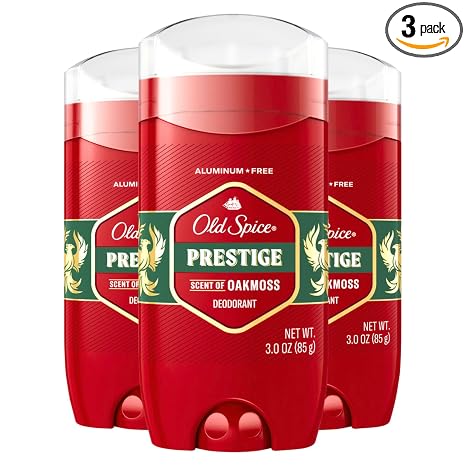 Old Spice Red Collection Deodorant for Men, Prestige Scent, 3.0 oz (Pack of 3)