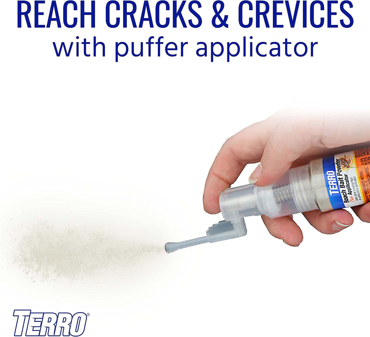 TERRO Roach Bait Powder with Precision Applicator, 0.53 oz Tube