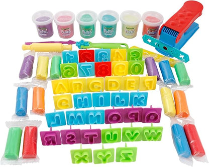 Crayola Silly Scents Mega Dough Activity Kit - Fidget Toys & Sensory Toys for Kids - 50+ Pieces Including Scented Dough, Alphabet & Number Cutters - Ideal Creative Play