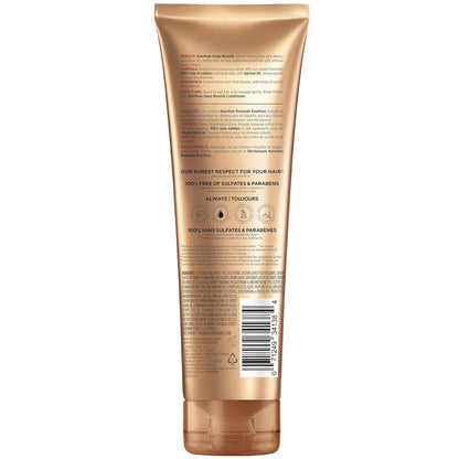 L'Oreal Paris Shampoo, Sulfate Free, Triple Action Hydration for Dry Hair, EverPure, 8.5 Fl Oz (Packaging May Vary), Damaged, Color-Treated Hair, Apricot Oil Infused, Deep Nourish