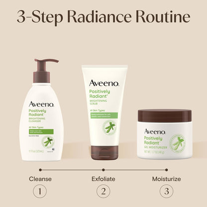 Aveeno Positively Radiant Brightening Gel Facial Moisturizer, 1.7 oz
