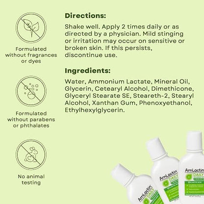 Amlactin Daily Nourish Body Lotion, 12% Lactic Acid, 2 oz, 6 Pack