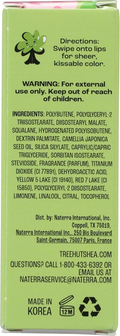 Tree Hut Strawberry Hydrating Lip Oil, Sheer Pink Glossy Lip Oil, Non-Sticky Moisturizing Formula for Smooth, Kissable Lips, 0.11 fl oz