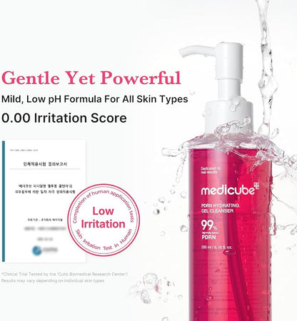 medicube Mini Booster Pro Pink Set - PDRN Jelly Foam Cleanser & Booster Gel