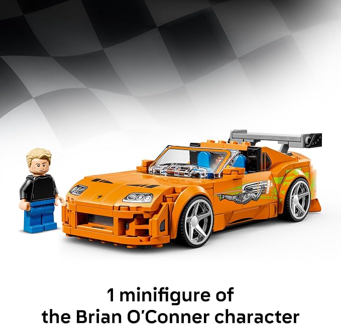 LEGO Speed Champions The Fast and The Furious Toyota Supra MK4 77260 | Building Toy for Boys & Girls, Ages 10+, Toy Car from Movie w/ Minifigure, Display or Pretend Play, 292 pieces, Gift for Fans