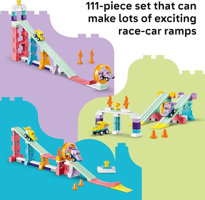 LEGO DUPLO Town 3 in 1 Creative Ramps with Vehicles 10478 | Building Toys for Toddlers, Ages 3+, Toy Cars, Sturdy Build for Pretend Play, Fine Motor Skills, 111 pieces, Gift Idea
