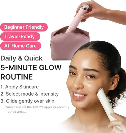 medicube Booster Pro Mini Plus - Portable Facial Device for Radiance, Beige