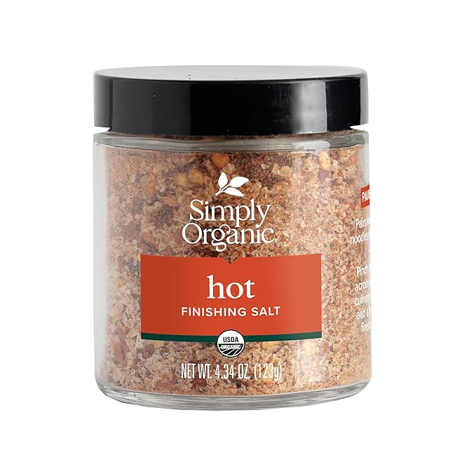 Simply Organic, Finishing Salt Hot Organic, 3.63 Ounce