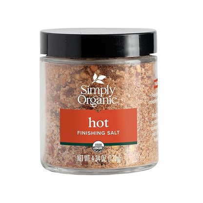 Simply Organic, Finishing Salt Hot Organic, 3.63 Ounce
