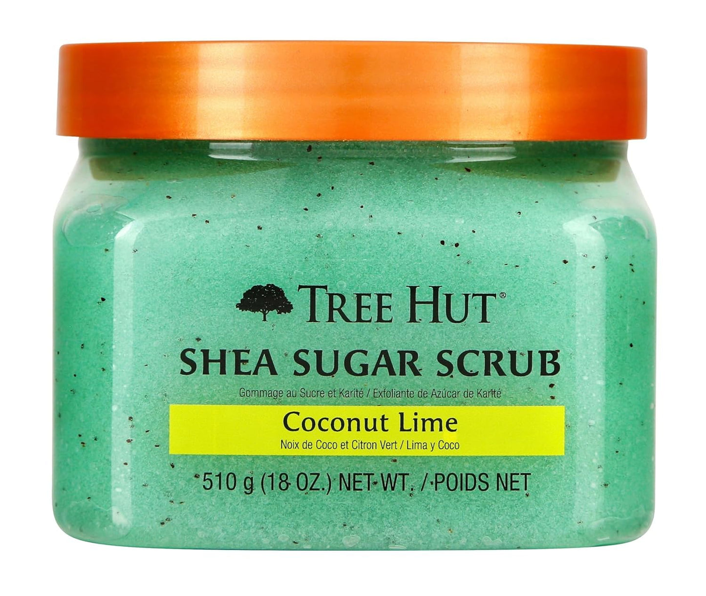 Tree Hut Shea Sugar Scrub - Coconut Lime - 18 oz - Exfoliating Body Scrub for Smooth, Glowing Skin - Made with Real Sugar and Shea Butter