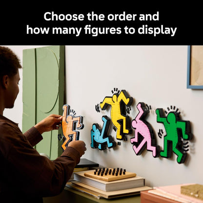 LEGO Art Keith Haring – Dancing Figures - Home Decor Building Set for Adults - Wall Art Decor - Gift Idea for Men, Women who Enjoy DIY Arts and Crafts - 31216