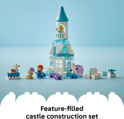 LEGO DUPLO Disney Anna and Elsa’s Frozen Castle Party - Toddler Toy for Girls and Boys 2+ - Building Blocks for Pretend Play and Sensory Development - Preschool Learning Gift for Kids - 10455