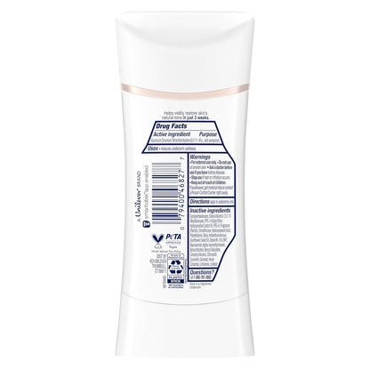 Dove Even Tone Antiperspirant Deodorant Stick Peach Blossom & Rice Milk 3 Count 2.6 oz