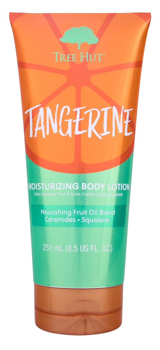Tree Hut Tangerine Moisturizing Body Lotion, Ceramide and Squalene Formula Helps Protect Skin, Long-lasting Hydration Leaves Skin Feeling Soft & Moisturized, 8.5 Fl Oz.