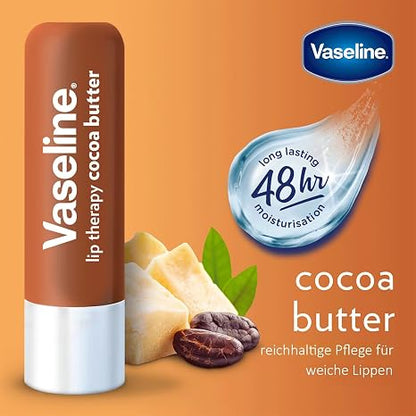 Vaseline Lip Therapy Stick, Cocoa Butter, 4.8g