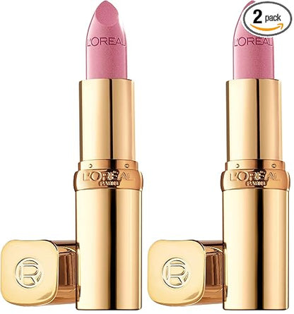 L'Oreal Paris Colour Riche Original Creamy,Hydrating Satin Lipstick with Argan Oil and Vitamin E,Tickled Pink,(Pack of 2)