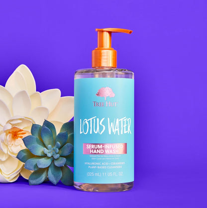 Tree Hut Lotus Water Serum Infused Hand Wash,Nourish & Hydrate Hands with Strengthening Skin Care,Long Lasting Scent,Cleanse & Lock in Moisture,11 fl oz.,(Pack of 2)