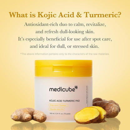medicube Kojic Acid Renew & Smooth Duo - Kojic Acid Serum and Toner Pad