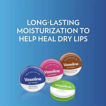Vaseline Lip Therapy Lip Balm, Rosy Lips 0.6 oz (Pack of 3)