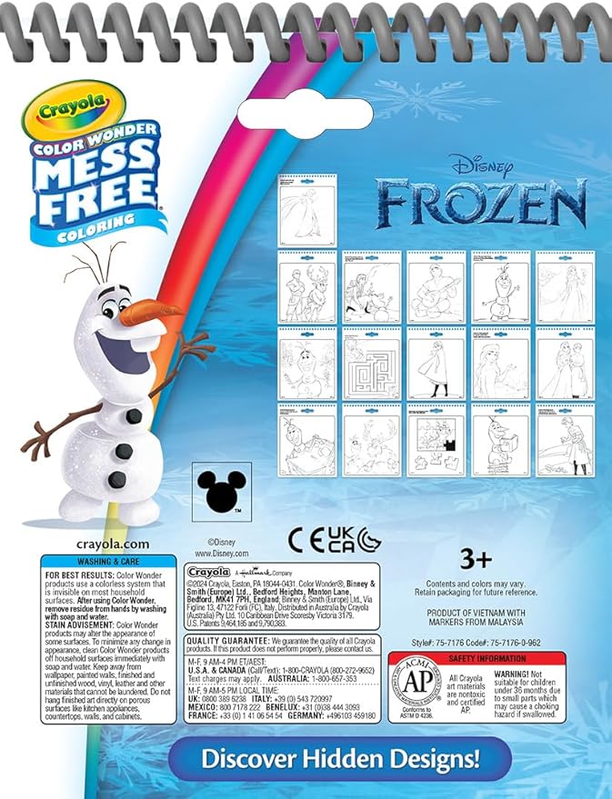 Crayola Disney Color Wonder Bundle (3 Pack), Toddler Mess Free Activity Pads & Markers, Disney Coloring Toys, Gift, 3+