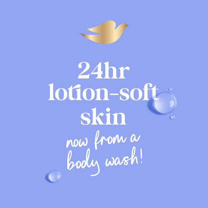 Dove 24hr Lotion Body Wash Anti-Stress, 30.6 oz | Moisturizing body wash with MicroMoisture and a calming blue chamomile & oat milk scent