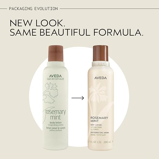 Aveda Rosemary Mint Body Lotion | Lightweight Cooling Lotion With Menthol | With Invigorating Aroma Of Certified Organic Peppermint & Rosemary