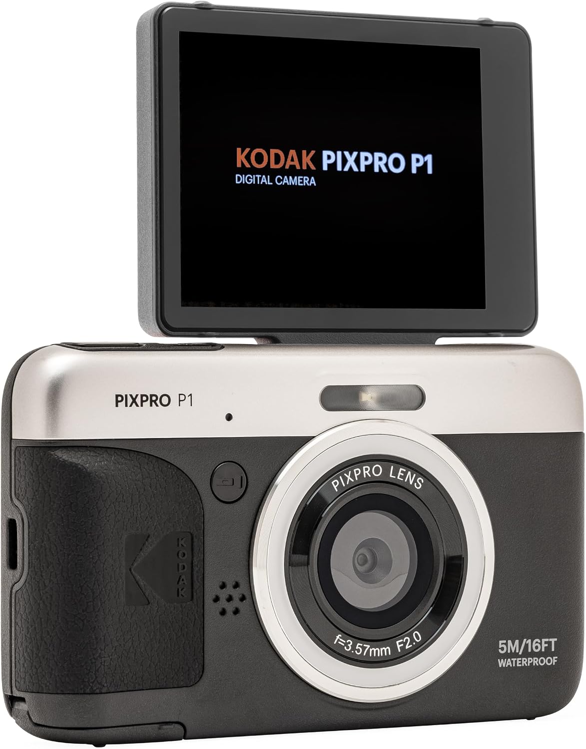 KODAK PIXPRO P1 13MP Waterproof Digital Camera, Black